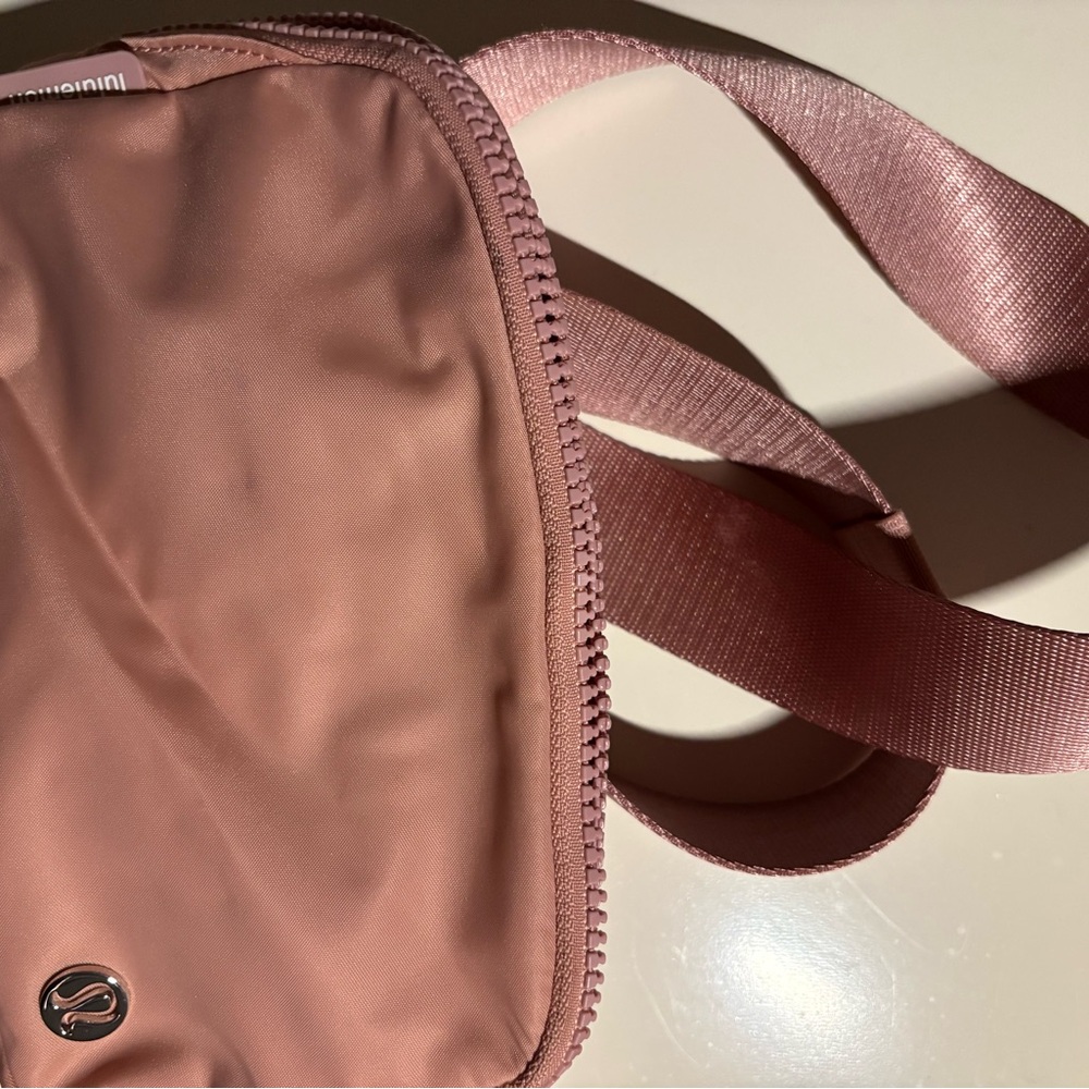 Lululemon Athletica Pink Crossbody Bag with Sheen